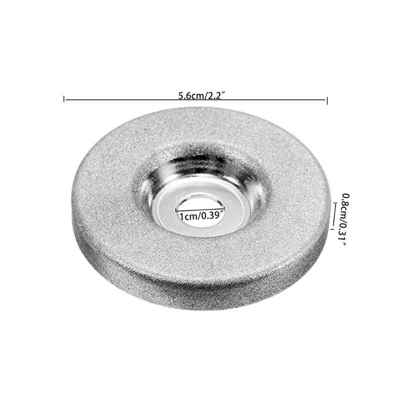 1pc 56mm 180/360 Grit Diamond Grinding Wheel Circle Grinder Stone Sharpener Angle Cutting Wheel Rotary Tool