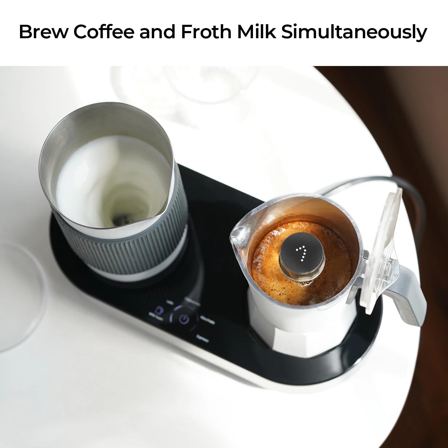 Xiaomi Youpin SEVEN & ME เครื่องทำกาแฟโมก้า Pro ครัวเรือน2 In 1 Small Mini แฟนซีเครื่องชงกาแฟง่ายเครื่องตีฟองนม Cappuccino หม้อโมก้า