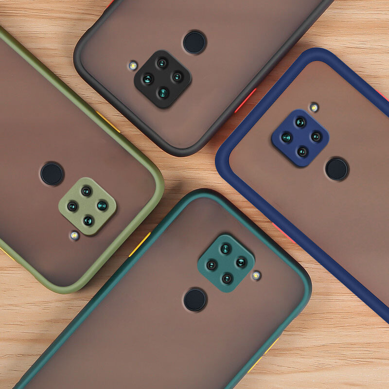 YBD Precision camera protection case For Xiaomi Redmi Note 9 Casing multiple colour Matte Hard PC Back Cover Shockproof Phone Case