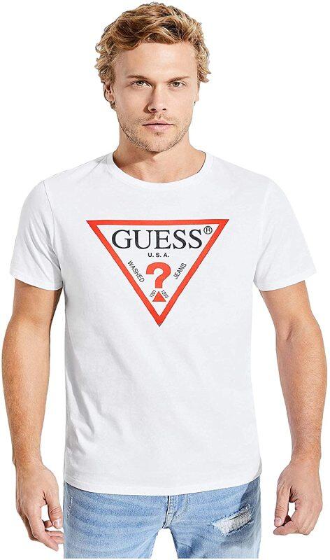 [SF]GUESS Men's Classic Triangle Logo Tee