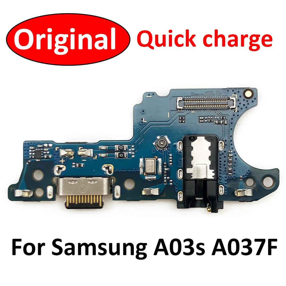 10Pcs/Lot, USB Charging Port Mic Microphone Dock Connector Board Flex Cable For Suitable For Samsung A03S A037 A037F SM-A037F A03 Core