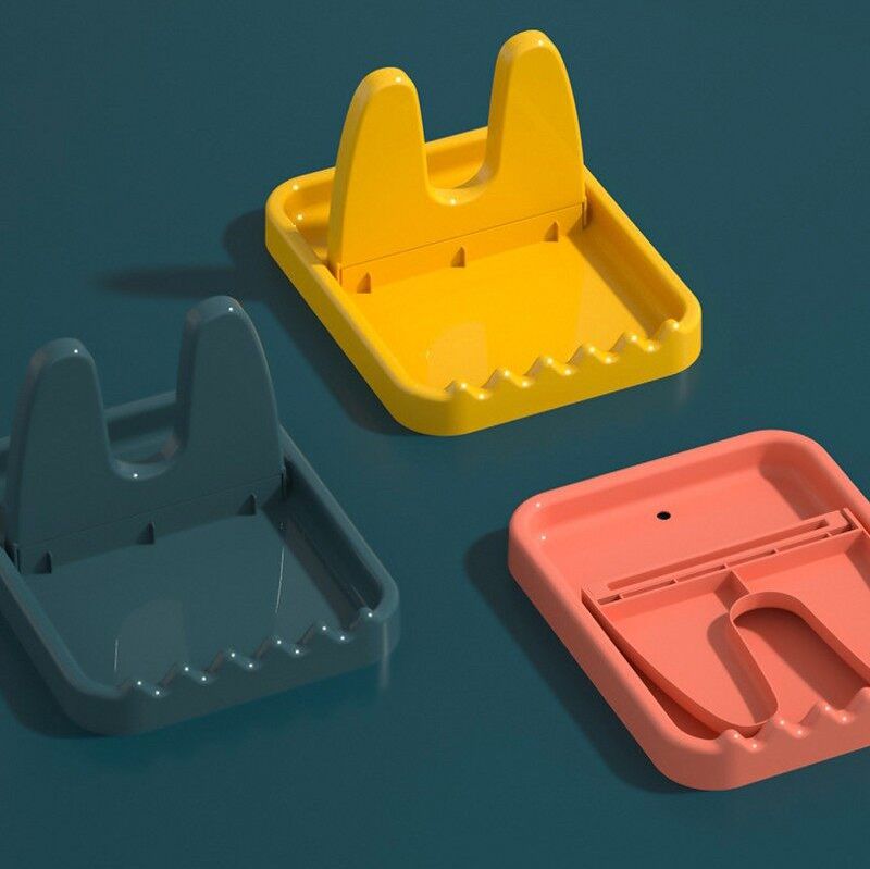 Polocat Household Vertical Foldable Lid Rack PP Desktop Multi-function Kitchen Rack Soup Spoon Spatula Storage Rack