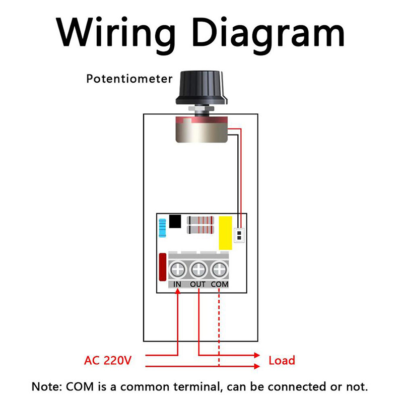10000W 25A Thiết Bị Điều Khiển Tốc Độ Công Suất Cao SCR Điện Áp Công Tắc Điều Chỉnh Độ Sáng Điều Chỉnh Tốc Độ Máy Điều Nhiệt AC 110V 220V