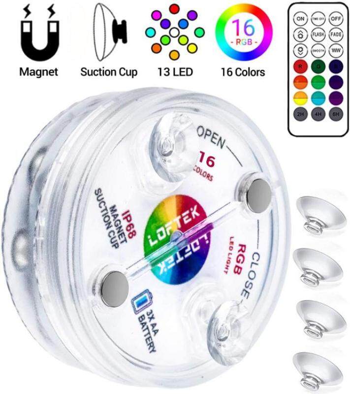 Đèn Dưới Nước IP68 Đèn LED Chìm Chống Nước Chống Mài Mòn Với Điều Khiển Từ Xa RF Cho Bể Cá Đài Phun Nước Bể Cá