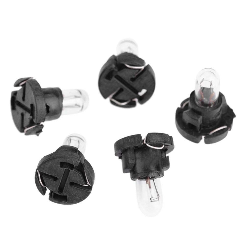 5 Bóng Đèn Dụng Cụ Nội Thất Ô Tô T4 12V, Đèn Bảng Điều Khiển