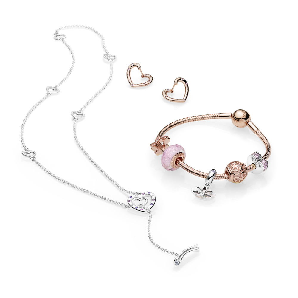 2021 Original Pandoras Lotus Flower Dangle Charm