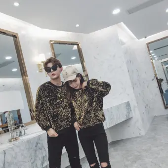 Nightclub Bar Dj Singer Costume Fashion Man Cool Alternative Gold