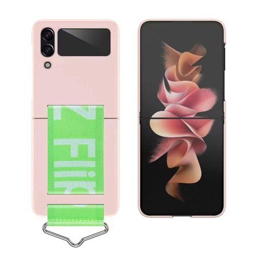 HOCE Ultra Thin Wrist Strap Phone Case For Samsung Z Flip 3 Flip 4 Flip5 5G Hard PC Shrink the Wristband Cases For ZFlip3 ZFlip4 ZFlip5 Cover
