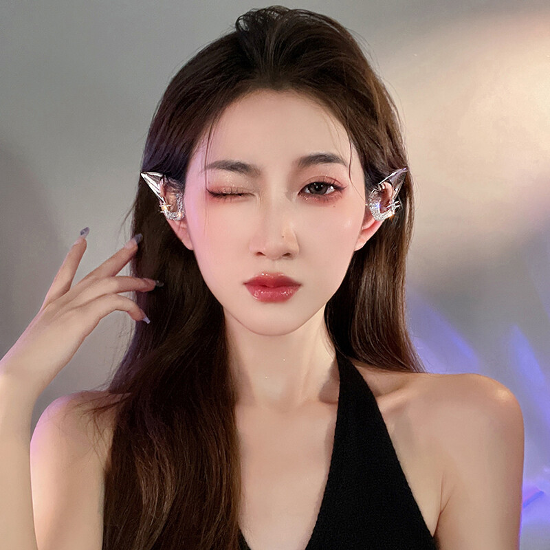 Maidu Jewelry Elf Earrings for Women No Pierced Ear Bone Clip New Niche Unique Ear Hanging