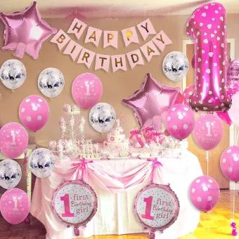 baby boy first birthday balloons