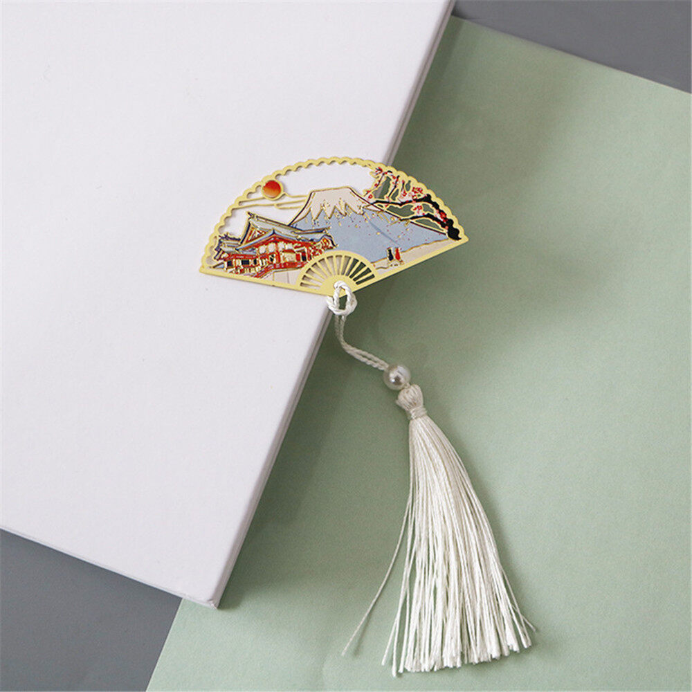 School Office Supplies Creative Bookmark Vintage Bookmark DIY Bookmark Folding Fan Bookmark
