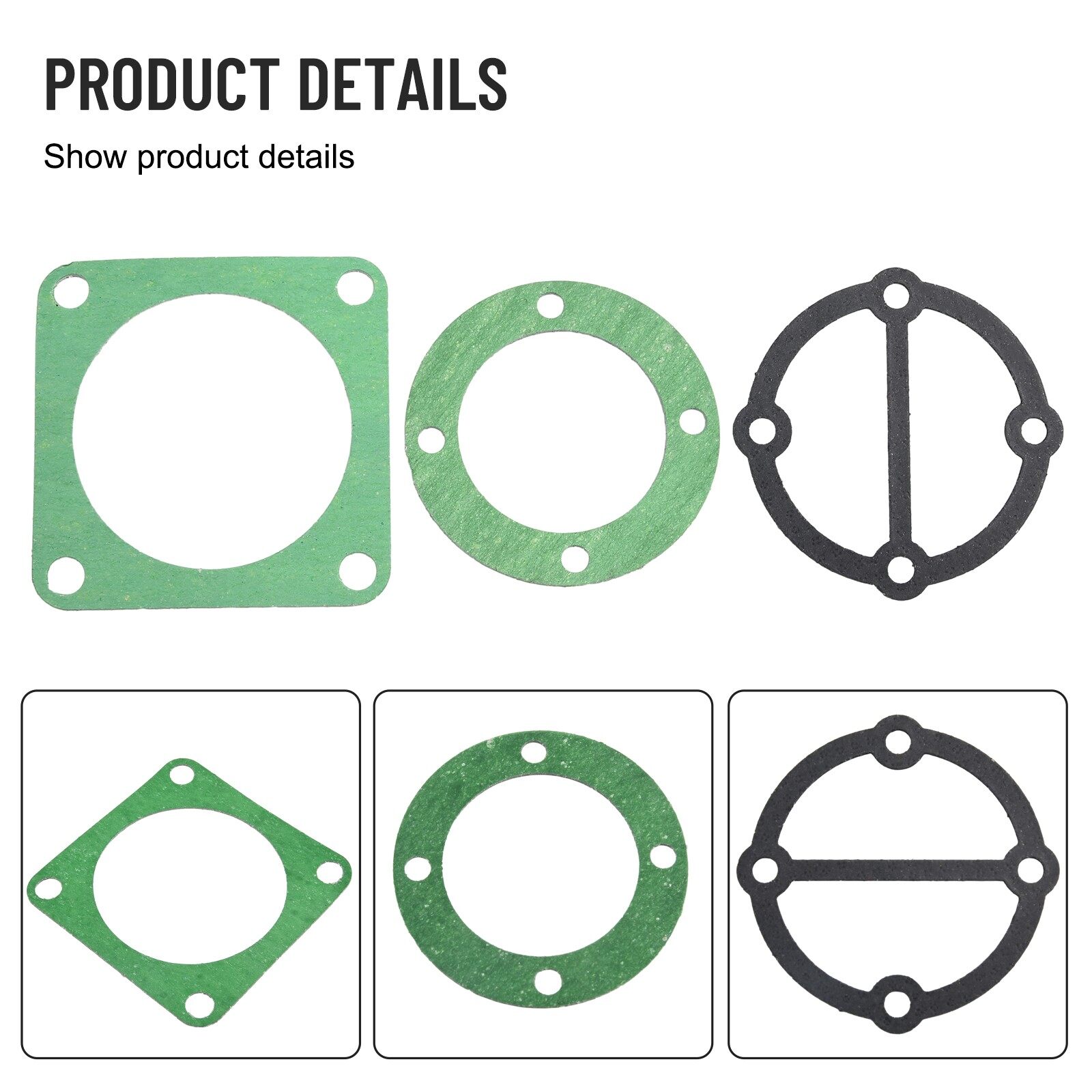 Toolstar Head Gasket Set For Air Compressor Piston Ring 51/65/80/90/95 Type Rebuild Kit