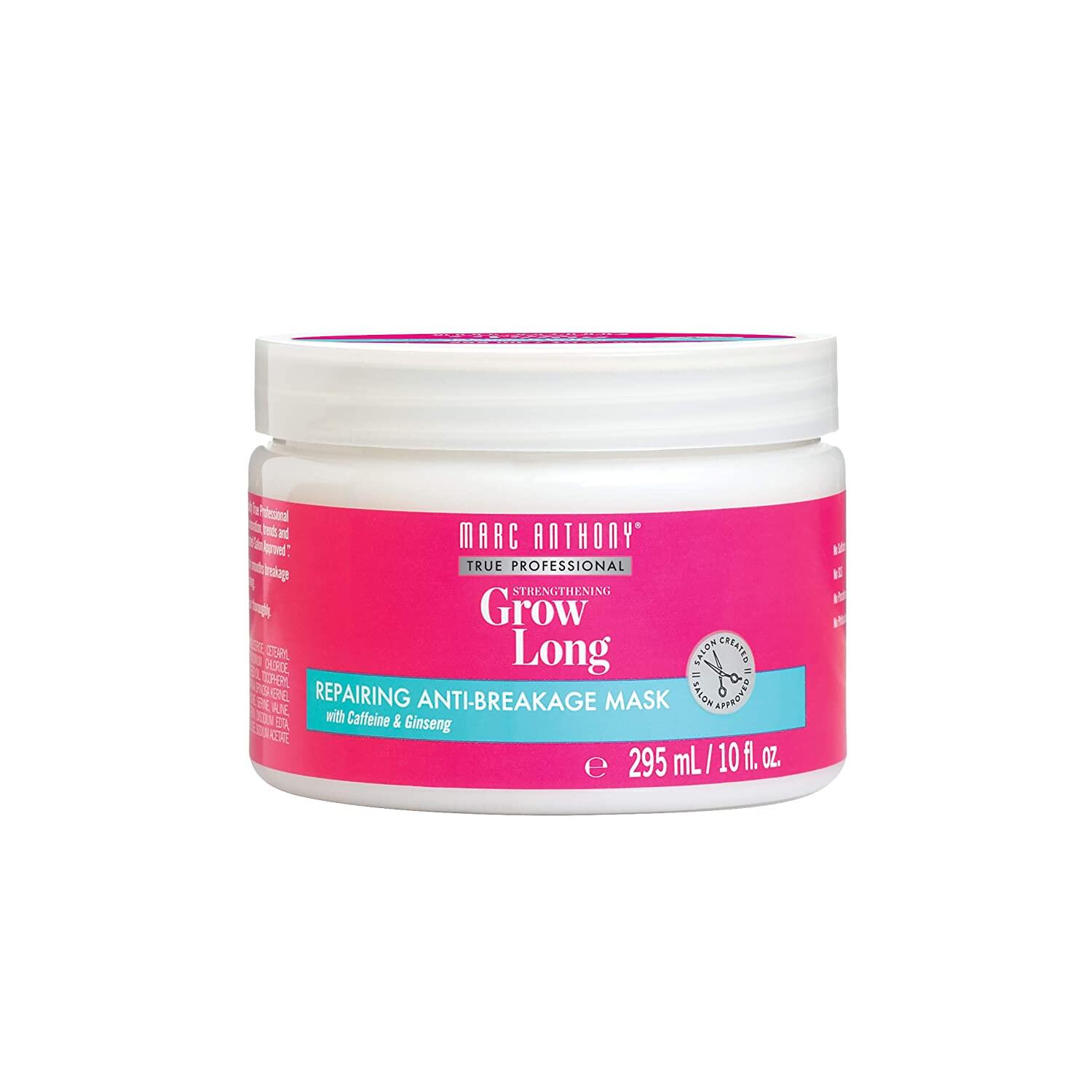 Marc Anthony Grow Long Anti Breakage Hair Mask, Strengthen + Protect, with Caffeine & Ginseng, 295ml | Lazada Marc Anthony Grow Long Anti Breakage Hair Mask, Strengthen + Protect, with Caffeine & Ginseng, 295ml | Lazada