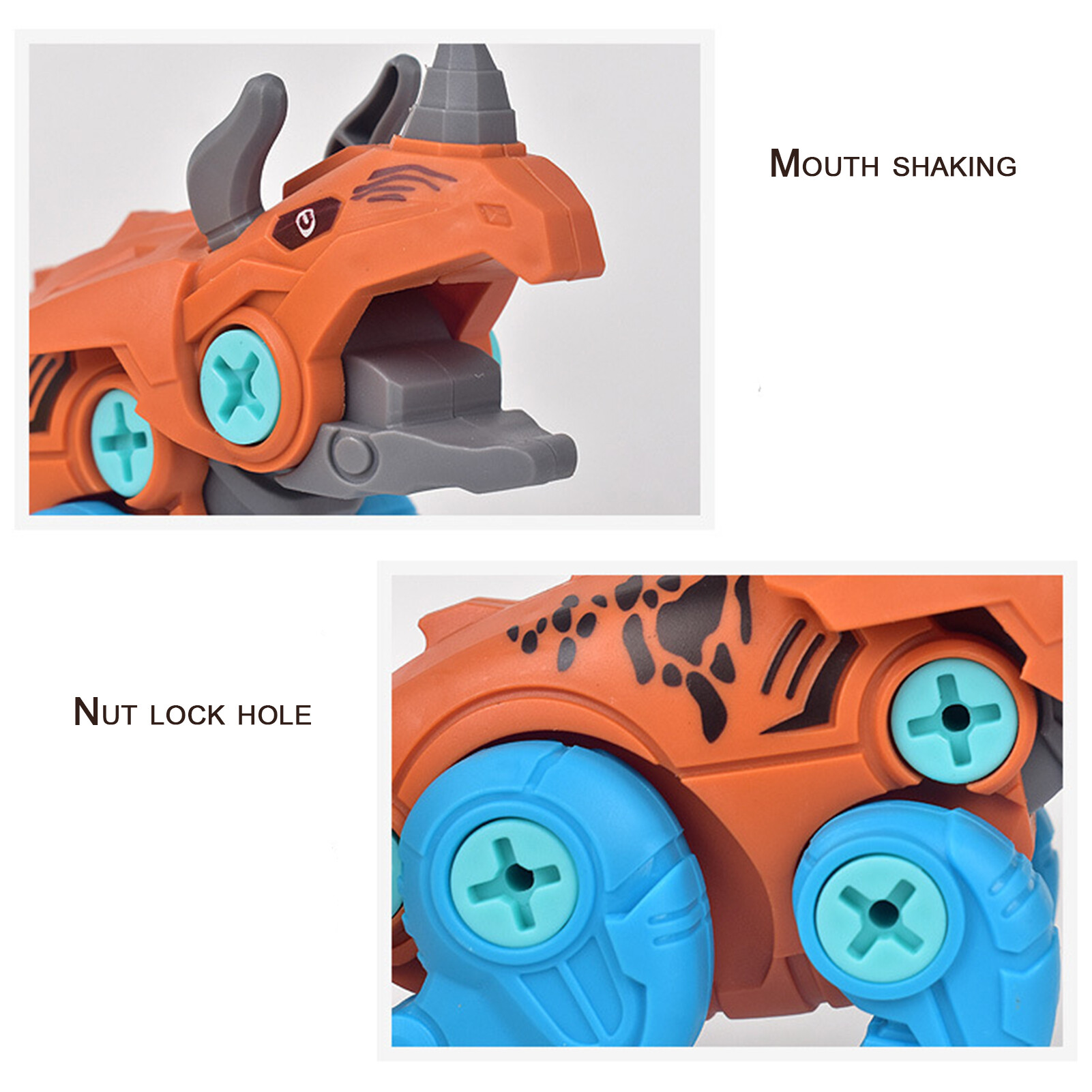 Disassembly Assembly Dinosaur Egg Model Building Blocks DIY Puzzle Kids Toy