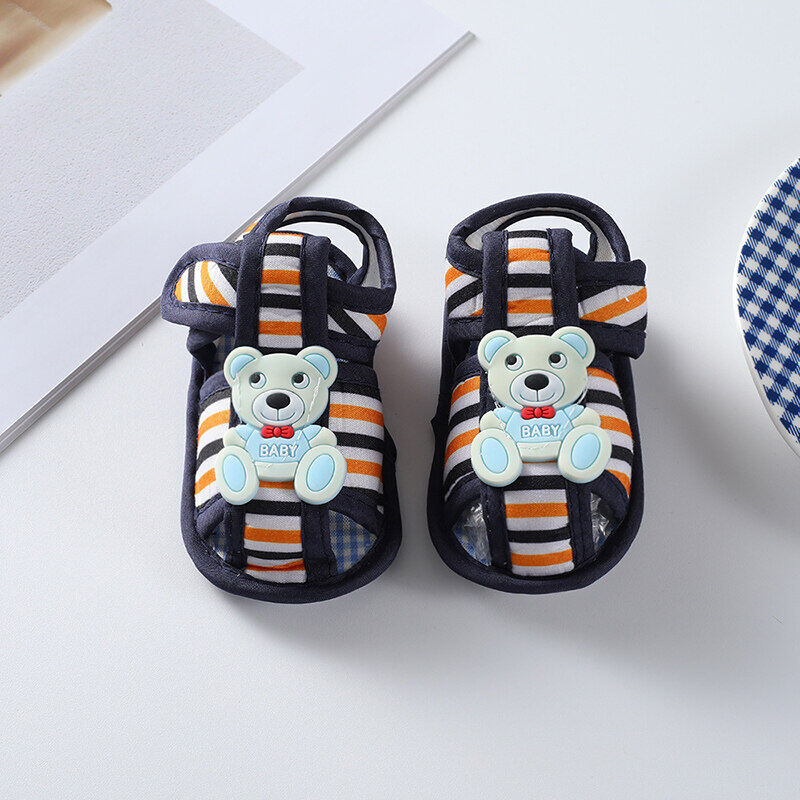 New Bear Cartoon Baby Shoes For Boy Girl Soft Non-slip Soled Newborn Shoes Toddler Boys Shoes Sandals