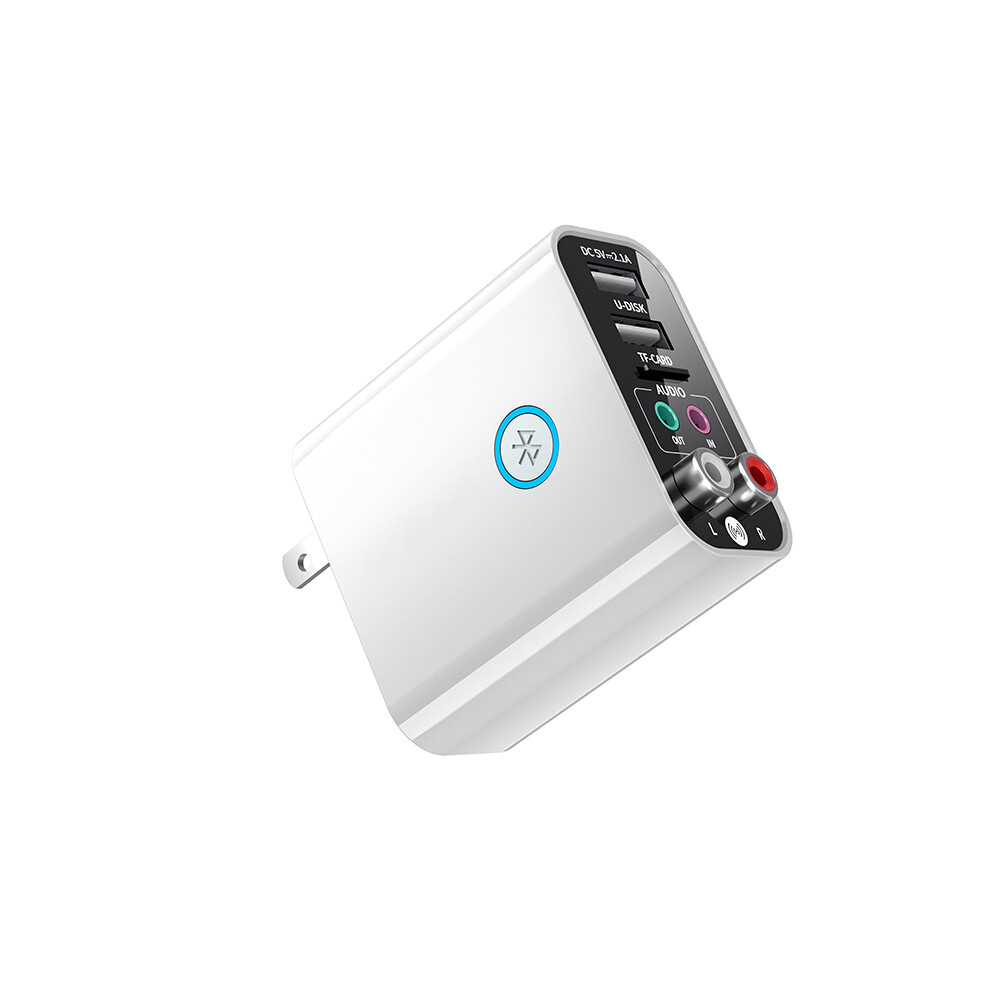 K16-remote Control Version 2-in-1 Bluetooth-compatible 5.0 Adapter 3.5mm Wireless Audio Receiver Transmitter App Control Usb Charger