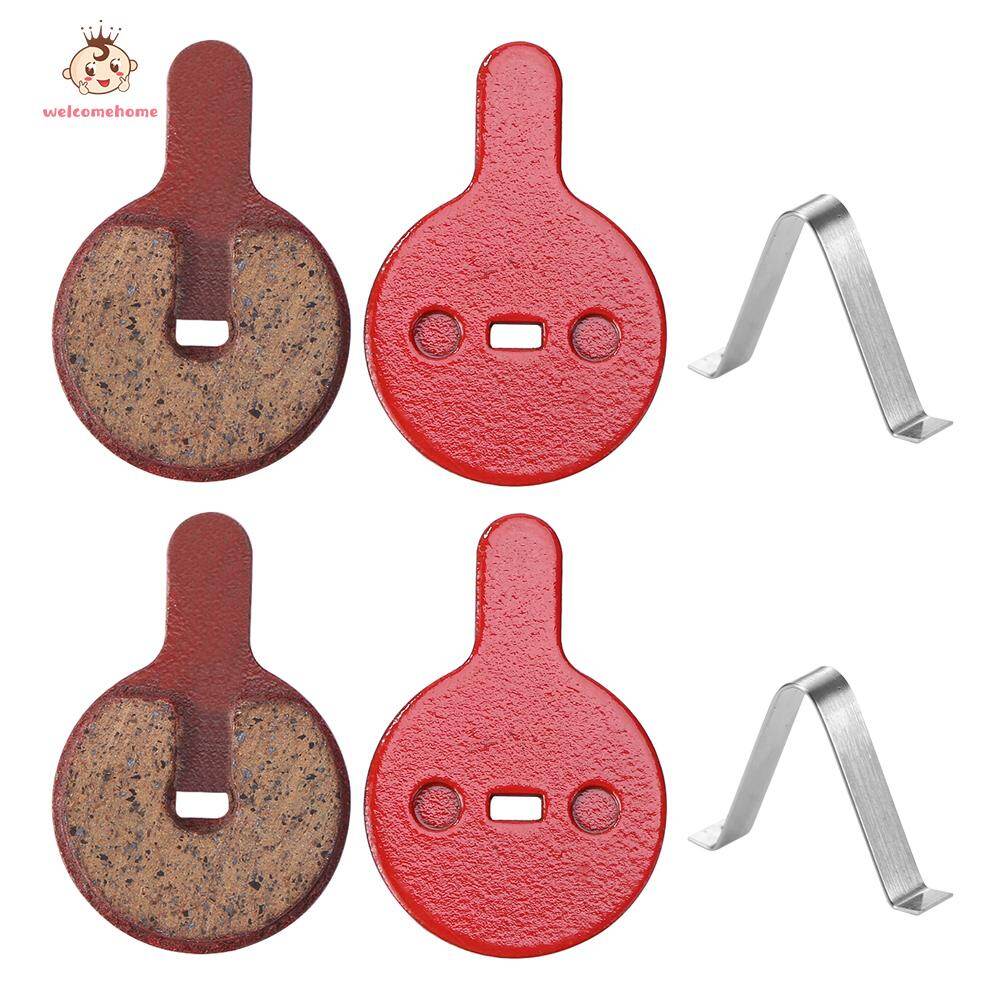 2 Pairs MTB Bike Brake Pads Resin Semi-Metallic Cycling Braking Disc Parts