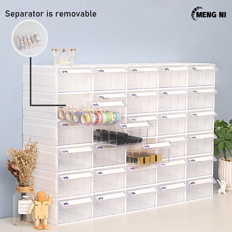 Multi-specification drawer desktop storage box free combination building blocks toy sorting box storage box
