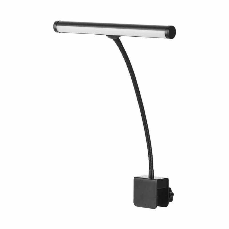 Professional LED Lamp Adjustable Music Light with 15 SMD LED Beads for Upright Piano and Grand Piano Musical Instrument Accessory (EU Plug) (Black) Malaysia