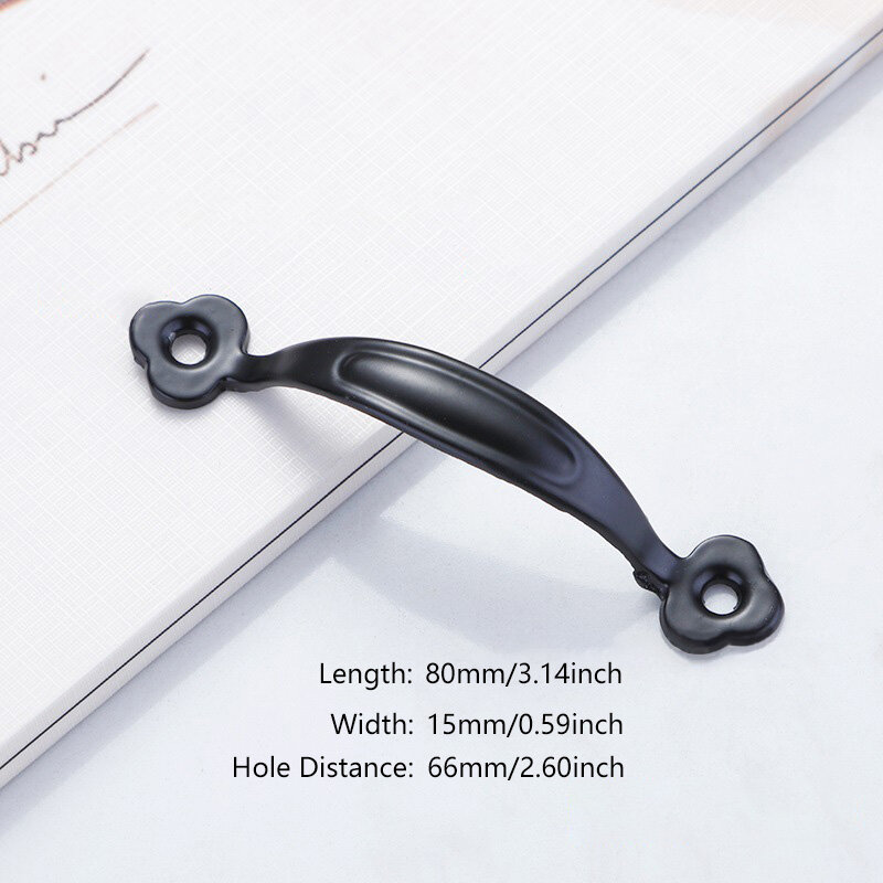 p5u7 1PC Kitchen Cupboard Handle Door Handles Zinc Alloy Drawer Pulls Cabinet Knobs Hardware Home Decor Black Furniture