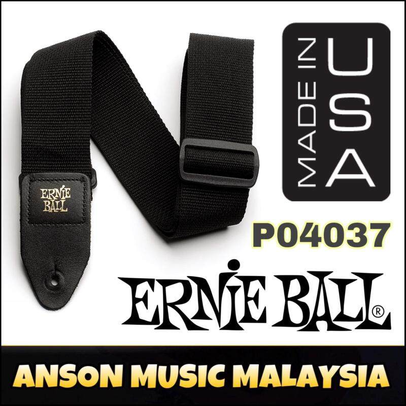 Ernie Ball P04037 Polypro Guitar Strap, Black Malaysia