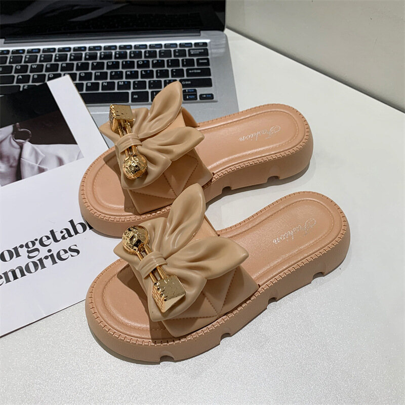  Mingsheng Sandals female EVA household outdoor sandals home platform couple anti-slip stepping on shit slippers 
