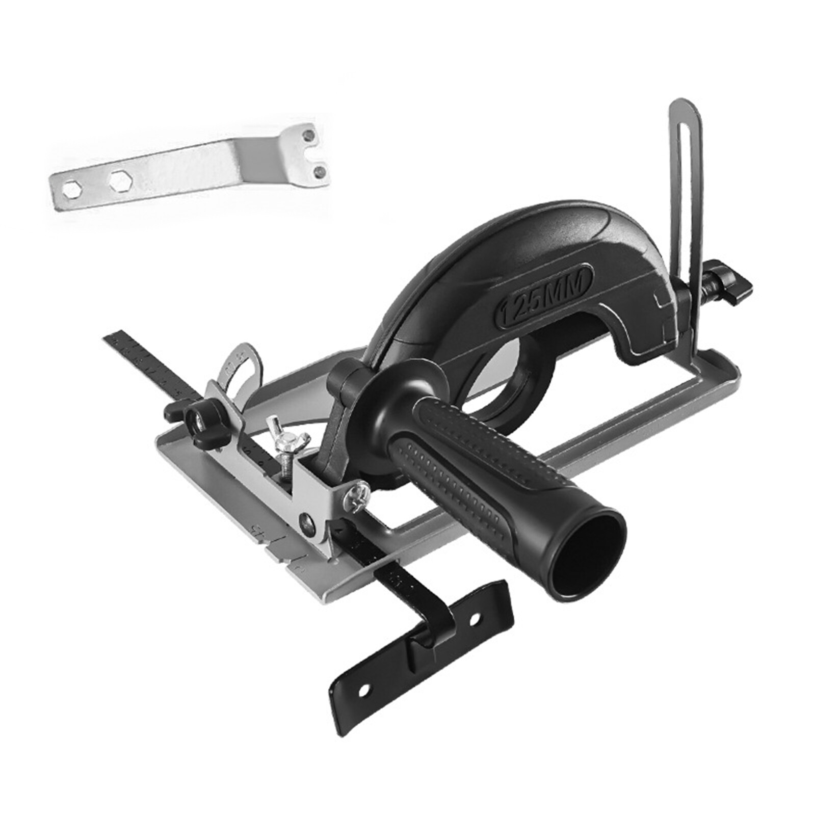 Licao Lighting 1 Set Angle Grinder Bracket 45 Degree Bevel Cut Depth Adjustable Angle Grinder Modification Bracket Home Use Angle Grinder Bracket