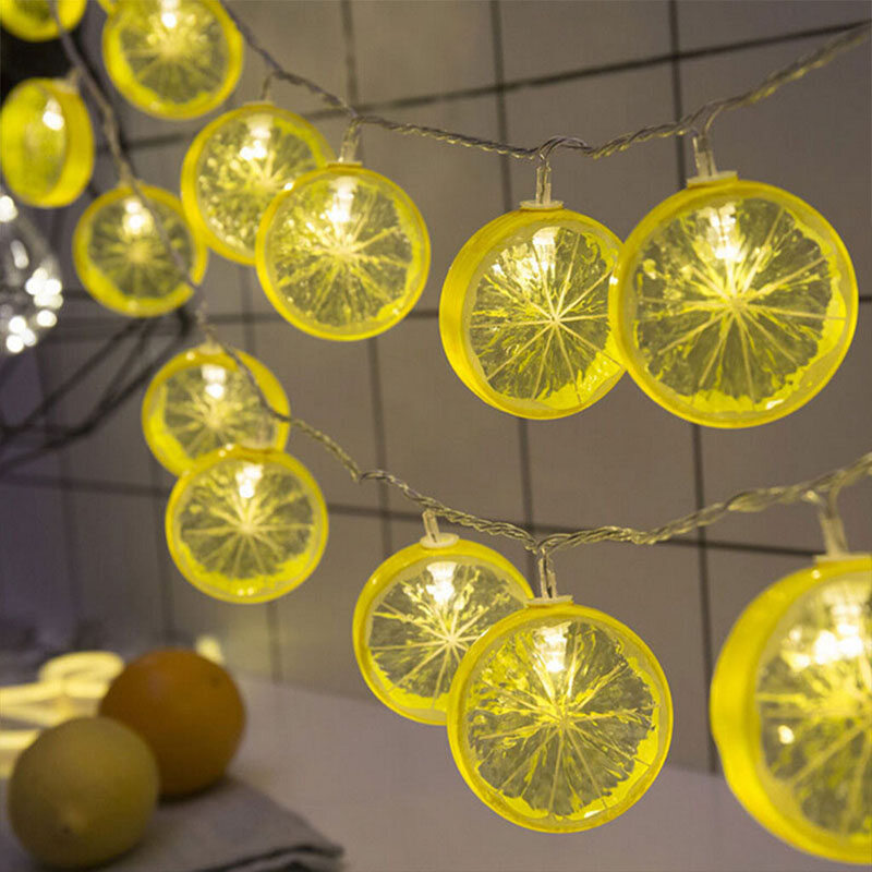 Lemon Slice Decorative Light String Ins Style Room Decoration Wedding Party Home Decoration LED String