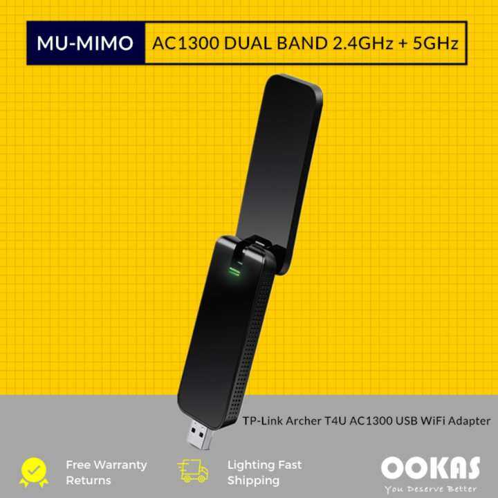 TP-LINK New version AC1300 MU-MIMO Beamforming Wireless Dual Band USB 3 ...