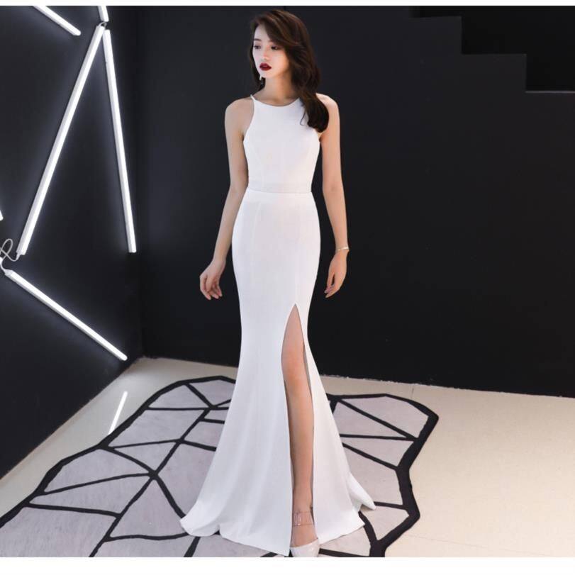 2023 New High Quality Hollow Banquet Temperament Fishtail Long Evening Dress