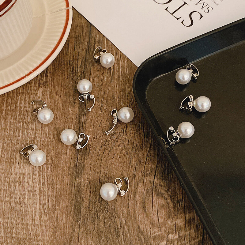 [KH ACC] Korean Style Cute Girl Faux Pearl Small Hair Clip