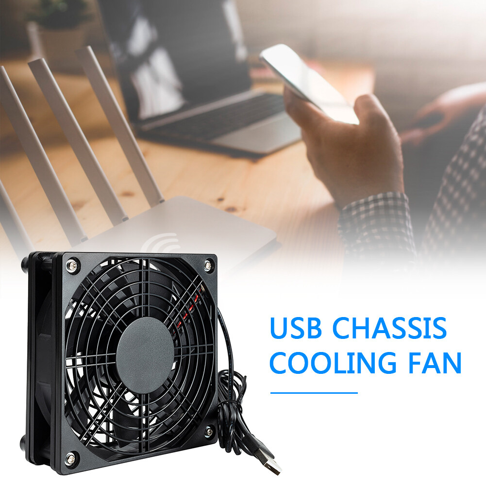 Quạt Làm Mát Khung Máy Tính USB 5V Router Không Dây Thiết Lập-Top Box Mute Cooler