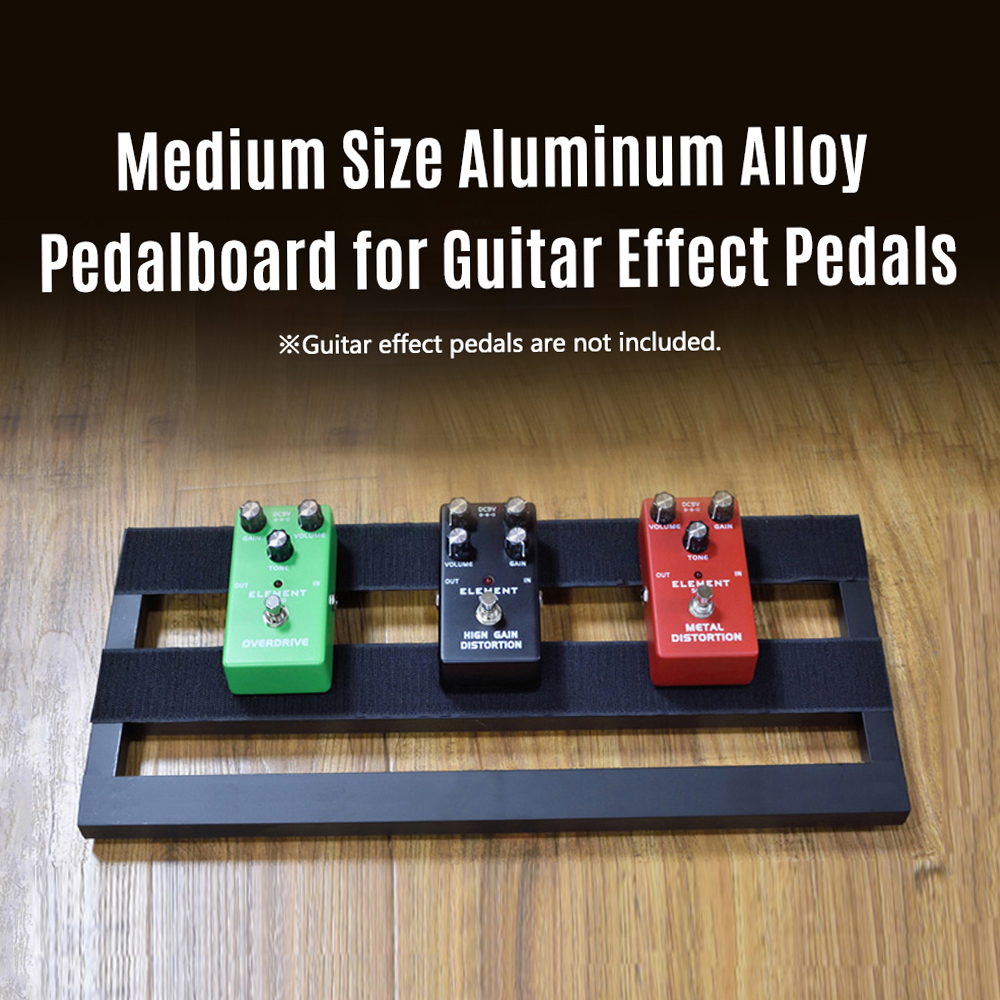 [ammoon]quà bí mật 19.7×7.5 Inch Medium Size Guitar Effect Pedal Board Pedalboard with Carrying Bag