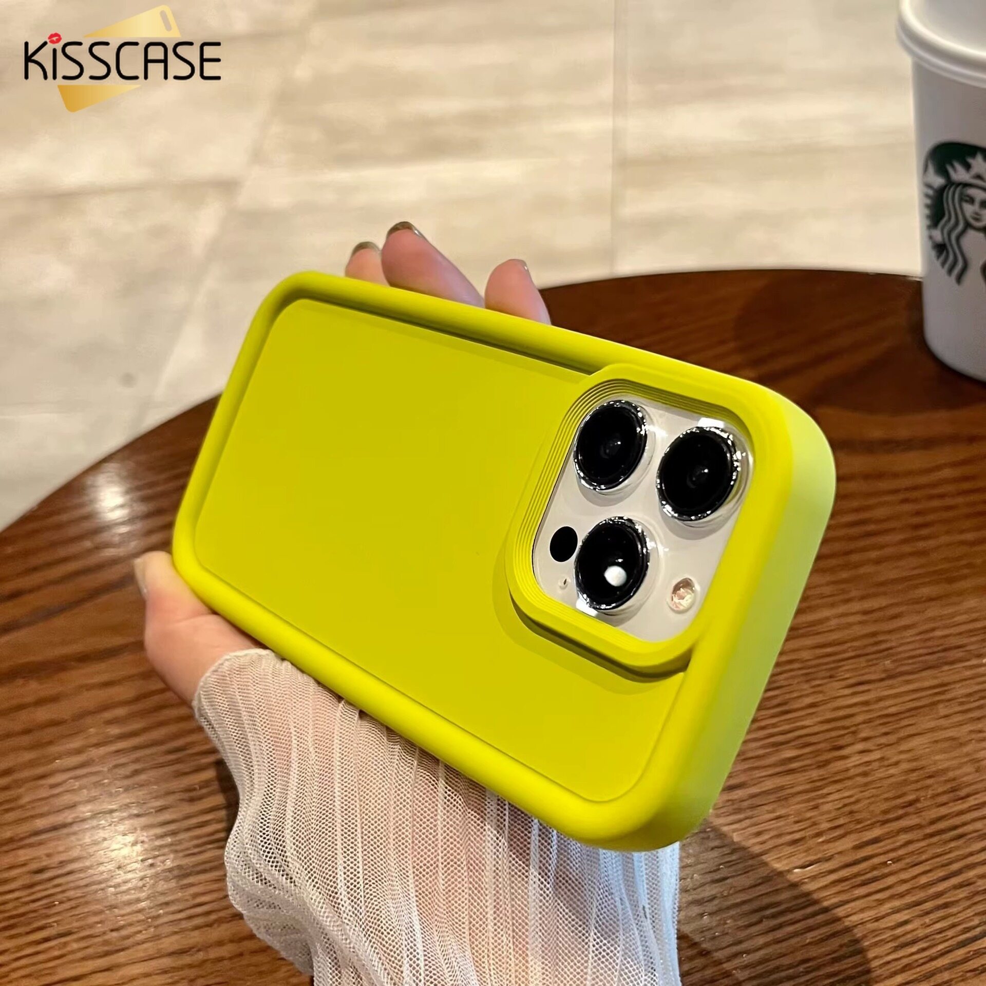 Kisscase for iphone 14 pro max case macaron solid color silicone shell big hole soft back cover for apple 14 13 12 11 xr xs max x
