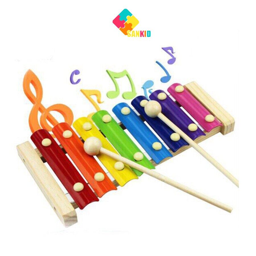 [Hoàn Tiền 10%]Nhạc cụ Đàn Gõ Xylophone 8 Thanh Cho Bé