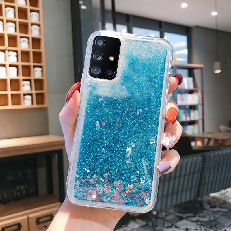CrashStar Quicksand Glitter Phone Case For Samsung Galaxy S24 S23 S22 S20 Ultra S10 Note 10 Plus Lite S10E A54 A53 A51 A71 A50 A70 A30s A81 Case Cheap Case Soft Cover Hot Sale