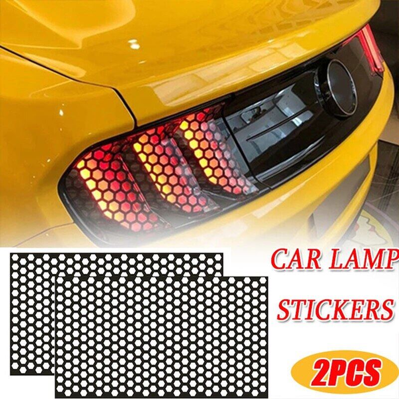 Honingraat Auto Sticker CutOut Hollow Auto Lamp Film Grid Side Shield