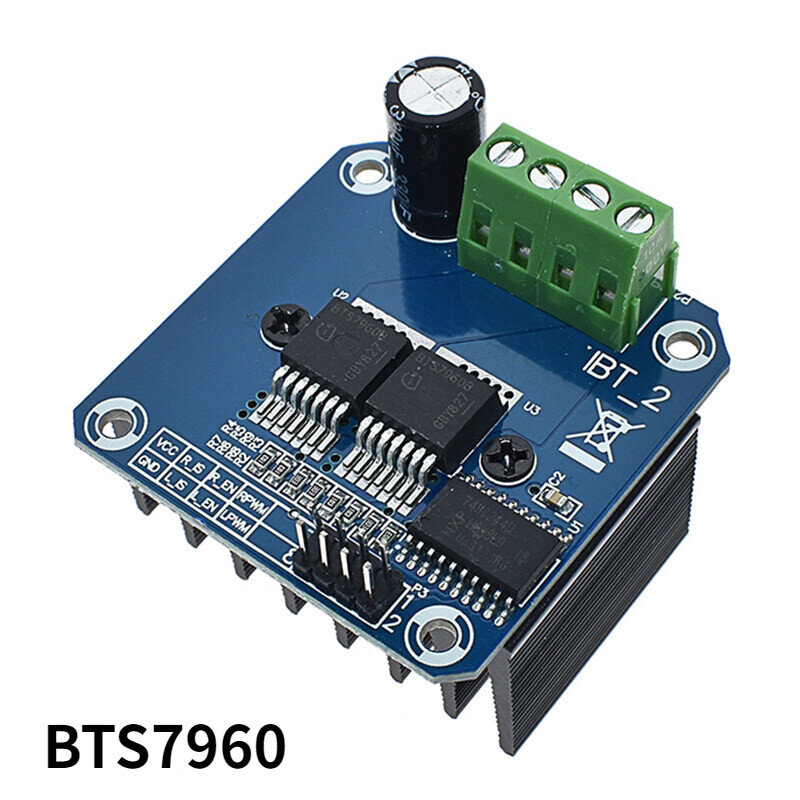 Suitable for diy smart car Arduino current diagnosis dual BTS7960 43A H bridge high power motor driver module