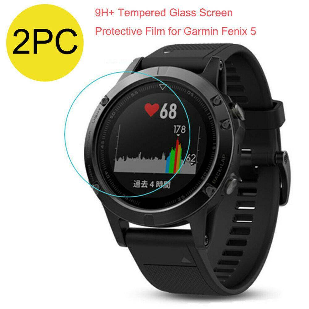 [SONGFUL] 2pcs Tempered Glass For Garmin Fenix 5 5S 9H Premium HD Tempered Glass Screen Protector Film