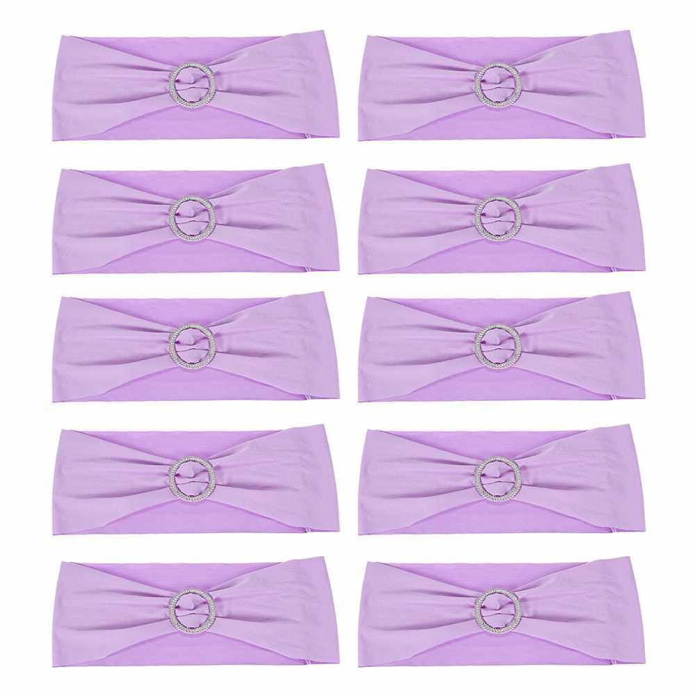 100 Spandex Stretch Wedding Party Chair Cover Band Sashes With Buckle Bow Slider 