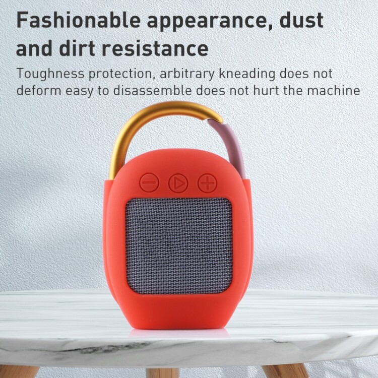 For JBL Clip 4 Wireless Bluetooth Speaker Silicone Protective Case
