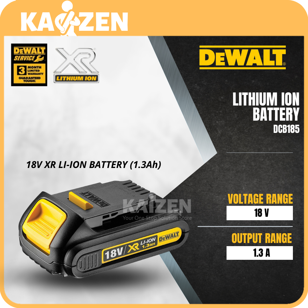 Dewalt dcb185 18v 1.3 ah deals