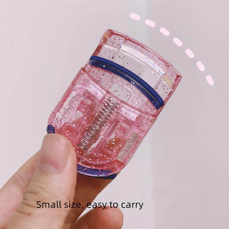Portable Mini Eyelash Curler Glitter Pink Wide Angle Partial Beginner Eyelash Beauty Makeup Accessories
