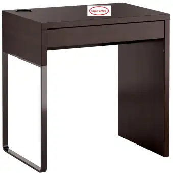 I K E A Micke Desk 73x50 Cm Black Brown White Lazada