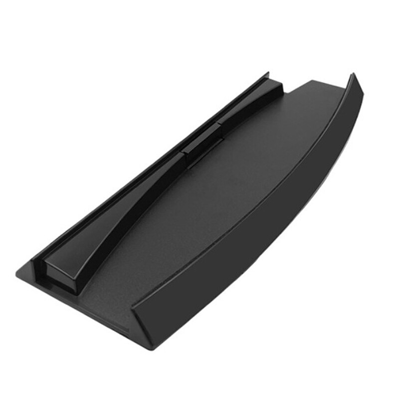 huwobei3792797 Vertical Stand Holder Hold Dock Plastic bracket Base for PS3 Slim console Black