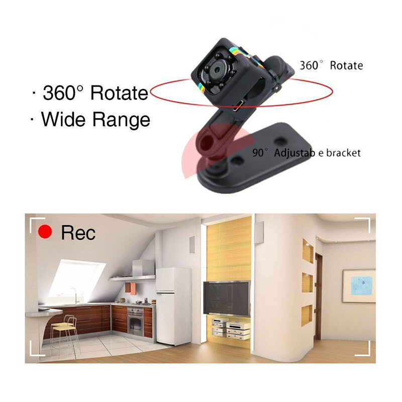 [Echolic] Sq11 HD Máy ảnh Mini Camera giấu kín Camera CCTV kết nối với điện thoại di động nhìn trong đêm máy ảnh 360 Camera hành động Camera gián điệp DVR cho Xe Hơi Máy quay đầu ghi video nhỏ trong nhà giám sát video máy ảnh [có sẵn trong kho]