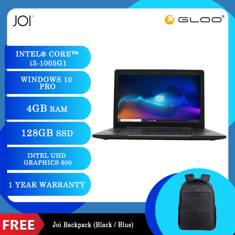JOI Classmate 30 Black(i3-1005G1, 4GB, 256GB SSD, Intel UHD Graphics 600, 14 HD,W10Pro) FREE Joi Backpack Malaysia