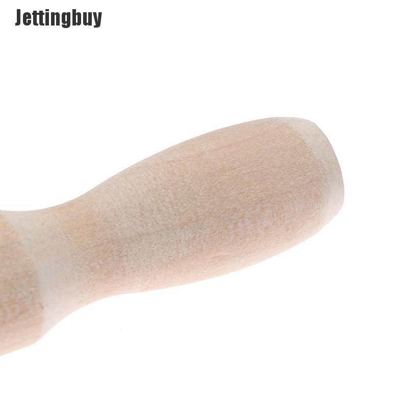 [Jettingbuy] Rolling Pin Solid Wood Non Stick Wooden Pressing Stick Baking Dough Kitchen Tool