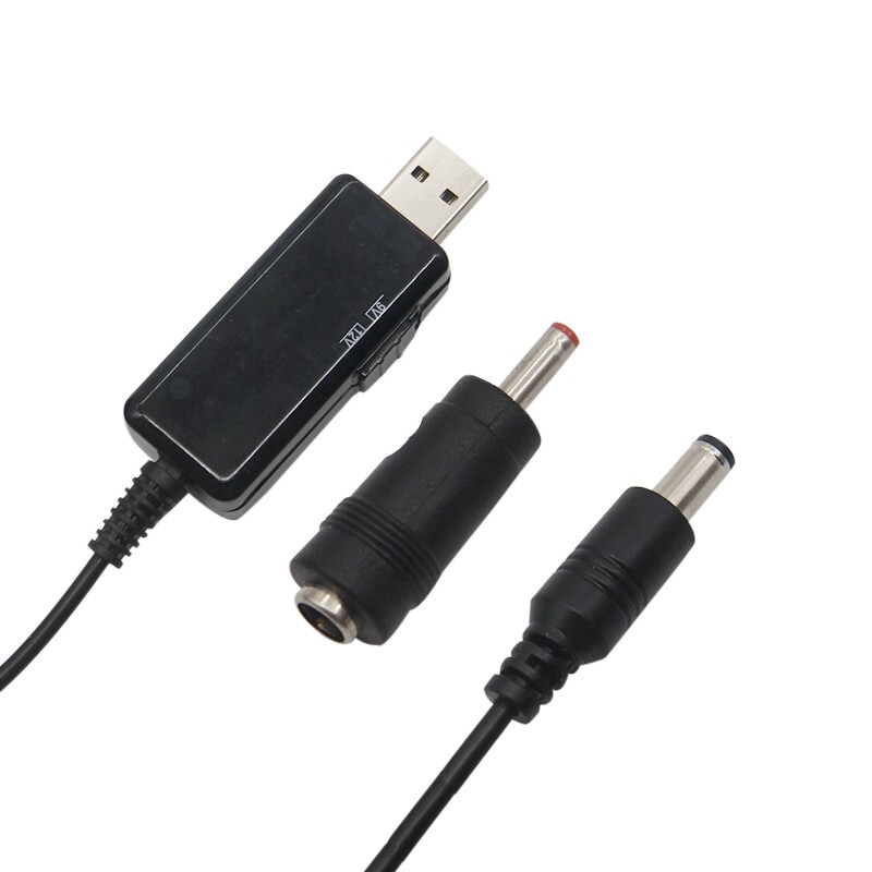 Cáp Chuyển Đổi USB Sang DC Boost 5V Sang 9V 12V Điện Áp Có Thể Điều Chỉnh Volt Hiển Thị Led Biến Áp Bộ Điều Chỉnh Nguồn DC Có Dây Chuyển Đổi