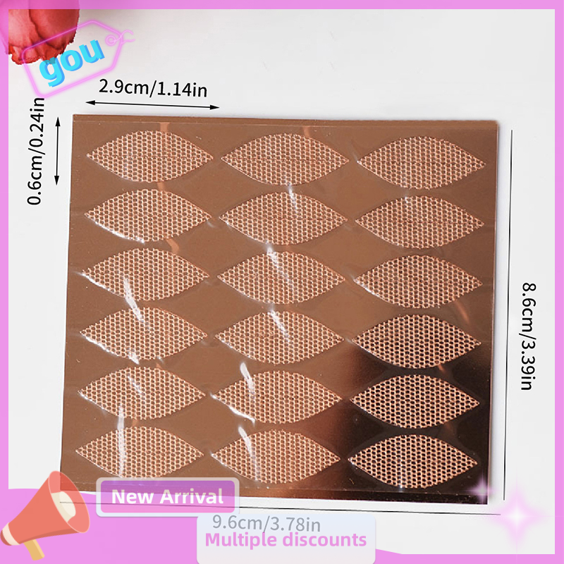 Gou 18 24Pcs Invisible Eyelid Sticker Lace Eye Lift Strips Double Eyelid Tape Adhesive Stickers Eye Tape Tools